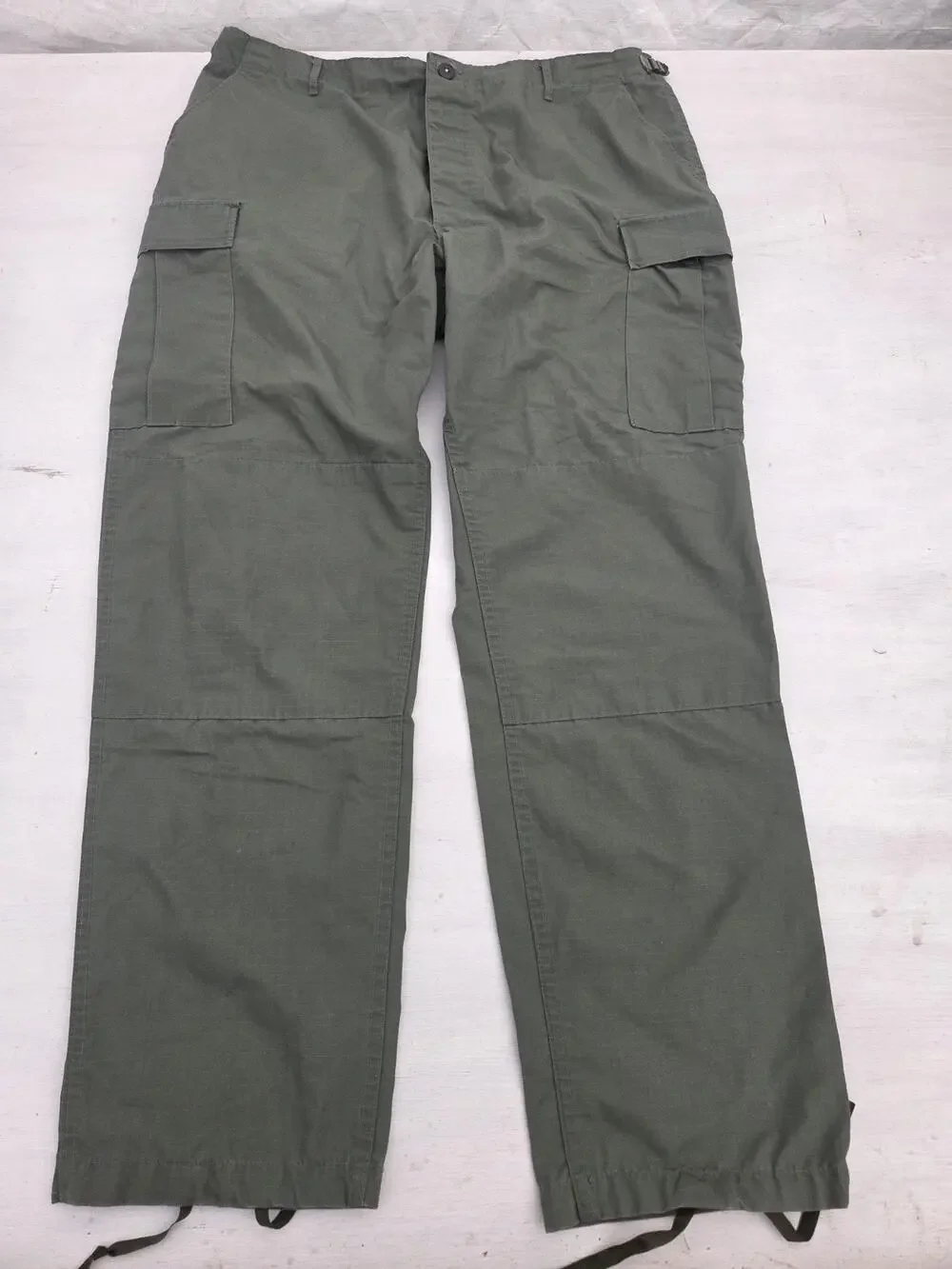 Propper Mens Green Cotton Combat Cargo Trousers 40x33 VTG Ripstop